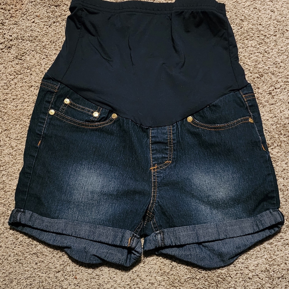 Women Maternity Denim Shorts